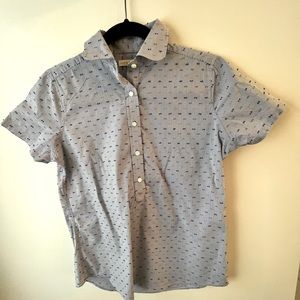 Ann Mashburn cotton half button top